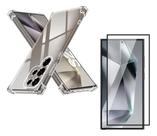 Película Vidro 3D + Capa Anti Impactos para Samsung Galaxy S25 Ultra