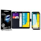 Película Vidro 3D + Capa Carteira PRETA compatível Galaxy J6 J600 5.6 - Cell In Power25