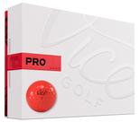 Pelotas de Golf Vice Pro Neón Rojo de 3 Piezas con Uretano Pelotas de Golf Vice Pro Neón Rojo de 3 Piezas con Uretano
