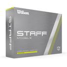 Pelotas de Golf WILSON Modelo Staff X 2024, Paquete de 12, Amarillas