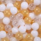 Pelotas para Fosa de Bolas STARBOLO Perla Dorada de Plástico, 100 piezas para Niños
