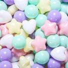 Pelotas para Piscina de Bolas Heopeis 200 unidades en Formas Mixtas de Estrellas y Corazones para Niños