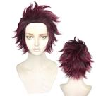 Peluca de cosplay SUNXXCOS Kamado Tanjirou Kimetsu no Yaiba