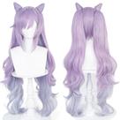 Peluca de Cosplay UTIEHD Anime Juego GI para Personaje Keqing de Genshin