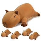 Peluche de pelúcia de capivara SQEQE para mamãe com presente de Natal para 4 bebês
