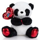 Peluche de pelúcia Panda HollyHome de 25 cm com balão de amor
