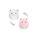 Pelúcia Animais Squishmallows 12cm Macio Flip Mallows Sunny
