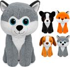 Pelúcia Baby Lindos Compacto Bichinhos Bebê Cachorrinho Fofo Macio Poliéster Decorativo