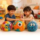 Pelúcia Bola Inflável Colorida Antiestresse Apertar Esticar Brinquedo Criança Divertido Pelúcia Bola Inflável Colorida Antiestresse Apertar Esticar Brinquedo Criança Divertido