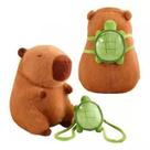 Pelúcia Capivara Infantil com Tartaruga Enfeite Cama