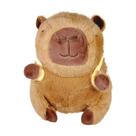 Pelúcia Capivara Mochilinha Frutas 30cm Amarelo