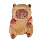 Pelúcia Capivara Mochilinha Frutas 30cm Vermelho