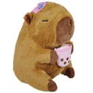 Pelucia Capivara Moda Praia 30CM Copo e Oculos Rosa Caa TOYS CAA0177