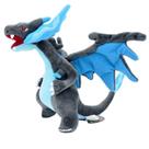 Pelúcia Charizard Azul Mega 23 cm Dragão Evoluído Pelúcia Charizard Azul Mega 23 cm Dragão Evoluído