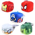 Pelúcia chaveiro quadrada marvel 8x8cm - capitão américa, hulk, thor, homem de ferro, spiderman - br