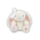 Pelúcia Coelho Com Laço Branco 20cm Cromus