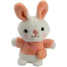 Pelucia Coelho com Roupinha - Rosa Claro BBR