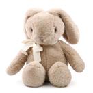 Pelucia Coelho da Pascoa 33 cm Com Laço Marrom