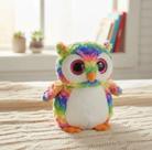 Pelúcia Coruja Média Tuka Toy Arco-ìris