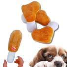 Pelúcia Coxinha Brinquedo p/ Cachorro Pet interativo Antiestresse