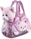 Pelúcia Cutie Handbag Gato Rosa c/ Bolsinha Multikids