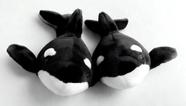 Pelúcia de pelúcia Make My Day Orca Whale de 30 cm para crianças
