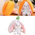 Pelúcia de pelúcia RERLOG Flip Rabbit de 18 cm com zíper