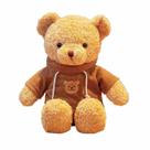 Pelúcia de pelúcia Teddy Bear BSVOME 30 cm com capuz marrom