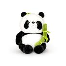 Pelúcia de pelúcia Wanwu World Panda Soft Bear 23 cm com bambu Pelúcia de pelúcia Wanwu World Panda Soft Bear 23 cm com bambu