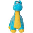 Pelucia dinossauro jorge azul 30cm santa klaus
