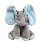 Pelúcia Elefante 30cm Com Movimento Na Orelha E Musica