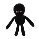 Pelúcia Enderman 17 cm Preta Inspirada em Minecraft