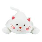 Pelúcia Gatinho Branco Deitado 30cm