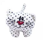 Pelúcia Gato Branco Pintas Pretas 30cm Pelúcia Gato Branco Pintas Pretas 30cm