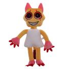 Pelúcia Gato Hexágono Dandys World Amarelo 32 cm para Crianças