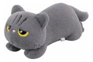 Pelúcia Gato Preto Almofada 45Cm Travesseiro Algodão M4Cio