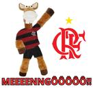Pelúcia GRANDE 50cm FLAMENGO Cavalinho Fantastico Pelucia Futebol Cavalo Macio Boneco Pelucia - PANAMI