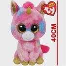 Pelúcia Grande Unicórnio Fantasia Ty Beanie Boos 40cm Toyng
