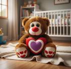 Pelúcia Grande Usro Teddy Tuka Toy Antialérgico Com Coração