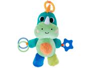 Pelúcia Infantil - 32 cm - Bubazoo - Treme-Treme - Dino - Verde - Buba
