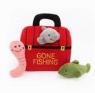Pelúcia Interativa Zippy Paws Burrow - Maleta de Pesca