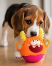 Pelúcia João Bobo QMonster Laranja para cachorro