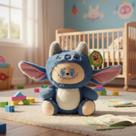 Pelúcia Labubu Com Roupa Stitch Tuka Toy Promoção