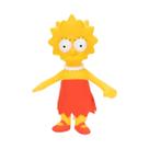 Pelúcia Lisa 23cm Amarela Os Simpsons
