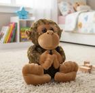 Pelúcia Macaco Marrom 40cm Fofy Toys Antialérgico Macio