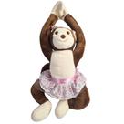 Pelúcia Macaquinha 35cm Menina Brinquedo Decoração Para Festa Nicho De Bebê Presente Fofura Macaco