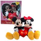 Pelúcia Mickey e Minnie de Dia Dos Namorados Com Luz