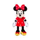 Pelúcia Minnie com Mecanismo Luz e Som 40cm Vestido Vermelho Multikids - BR2348
