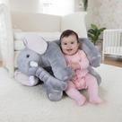 Pelúcia Para Bebê Almofada Travesseiro Elefante News Menino Menina 60 cm