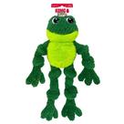 Pelúcia para cães com corda e nó Kong Knots Frog - XG